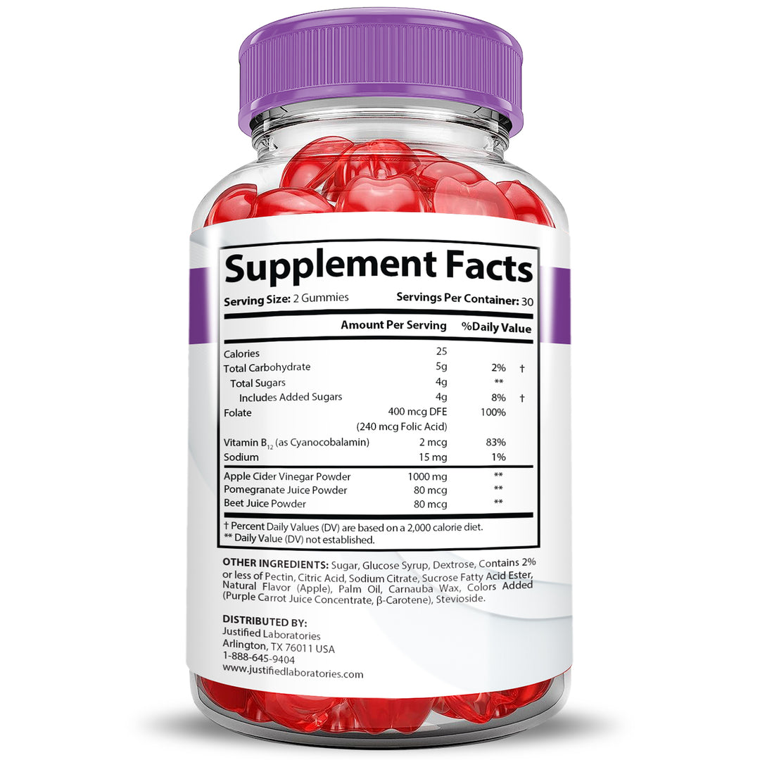 supplement facts of Keto ACV Gummies 1000MG