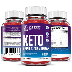 all sides of the bottle of Keto ACV Gummies