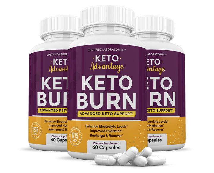 3 bottle of Keto Advantage Keto Burn Keto ACV Pills 1275MG