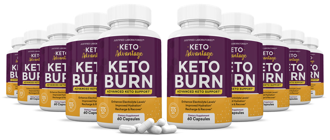 10 Bottles of Keto Advantage Keto Burn Keto ACV Pills 1275MG