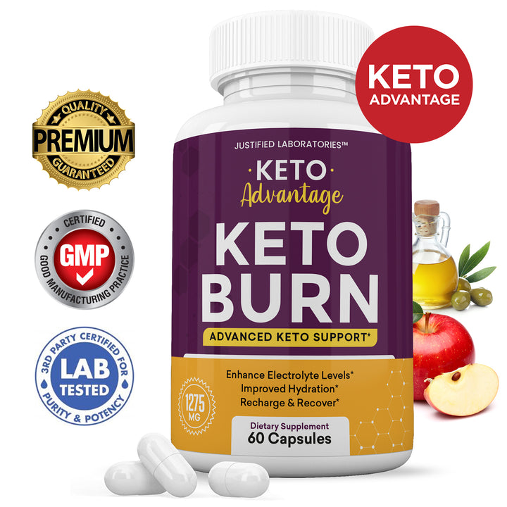 Keto Advantage Keto Burn Keto ACV Pills 1275MG