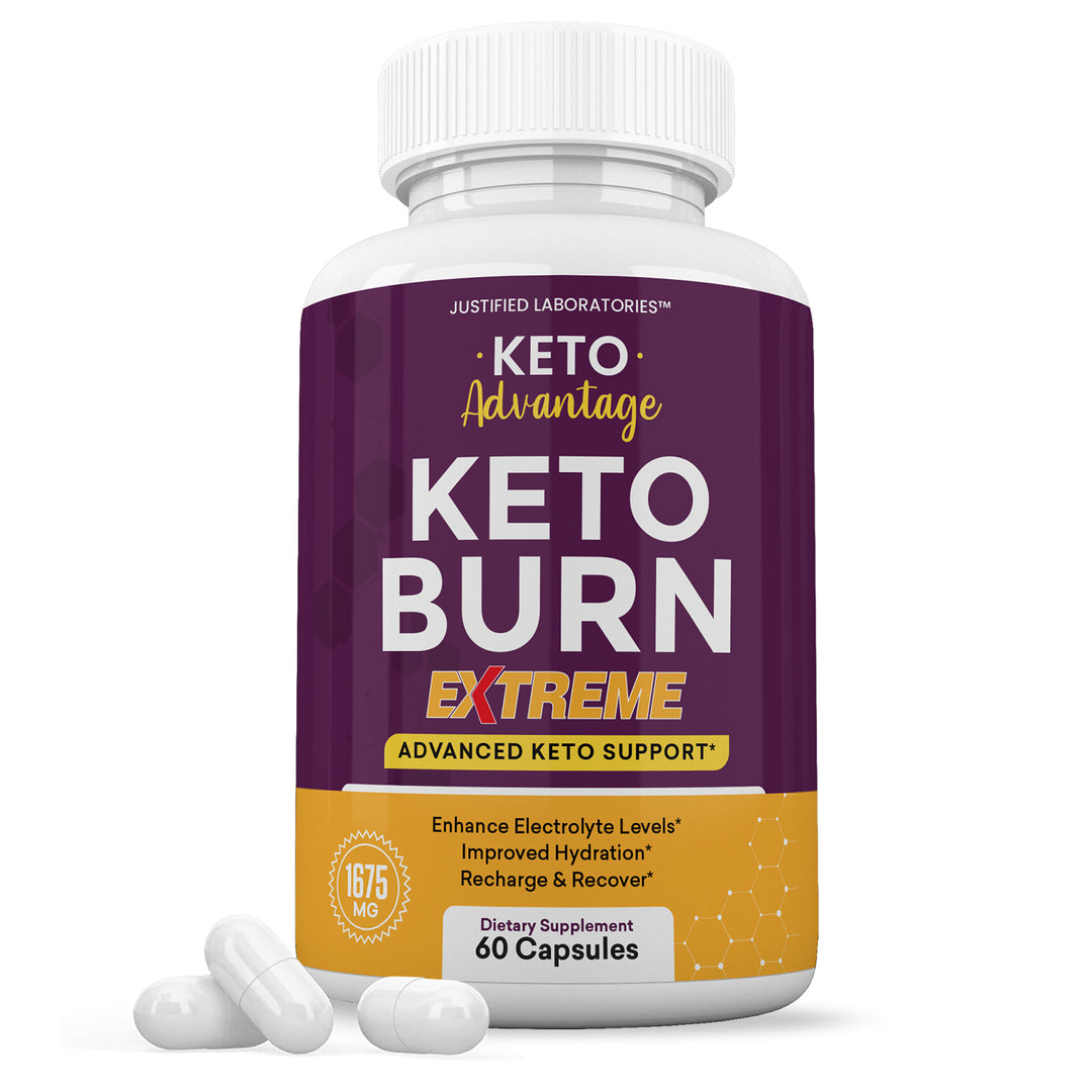 1 Bottle of Keto Advantage Keto Burn Keto ACV Extreme Pills 1675MG