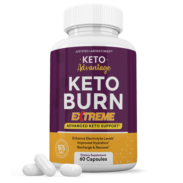 1 Bottle of Keto Advantage Keto Burn Keto ACV Extreme Pills 1675MG