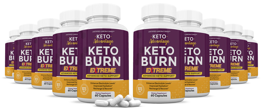 10 bottles of Keto Advantage Keto Burn Keto ACV Extreme Pills 1675MG