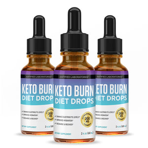 3 bottles of Keto Burn Drops