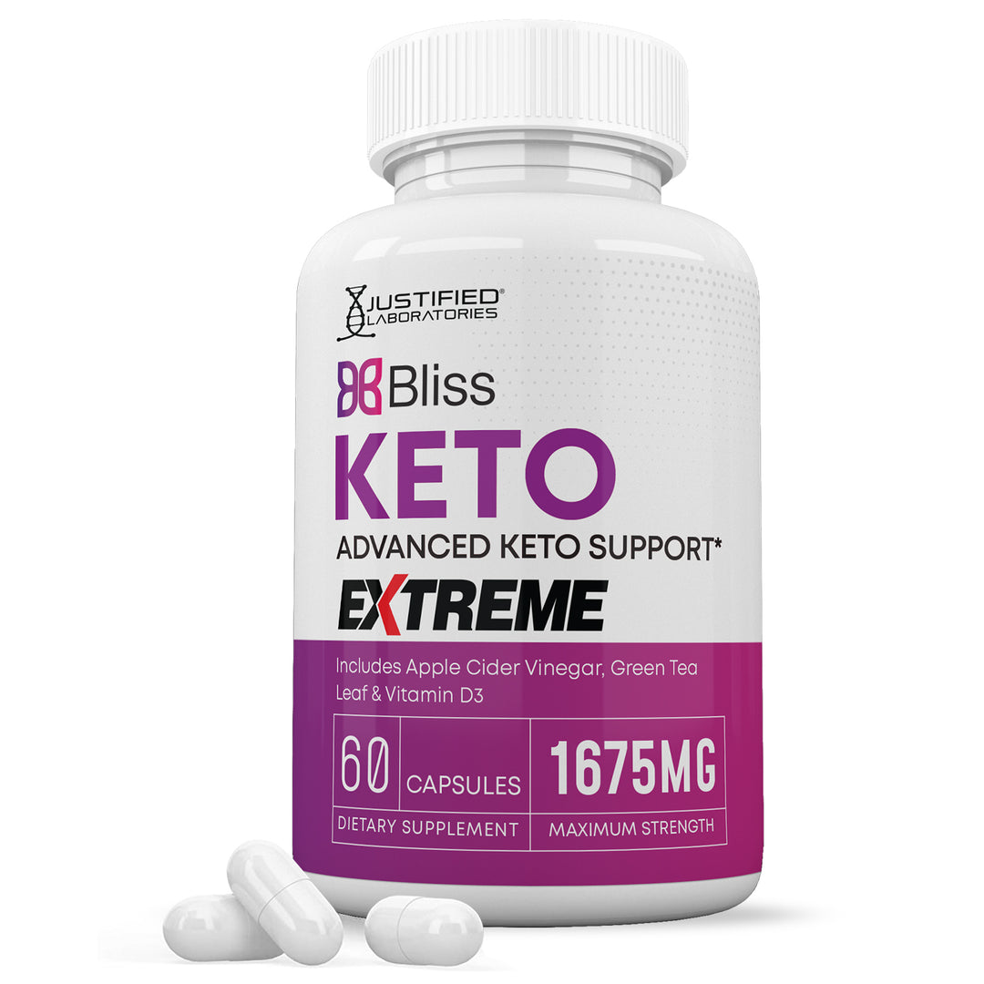 1 Bottle of Bliss Keto ACV Extreme Pills 1675MG