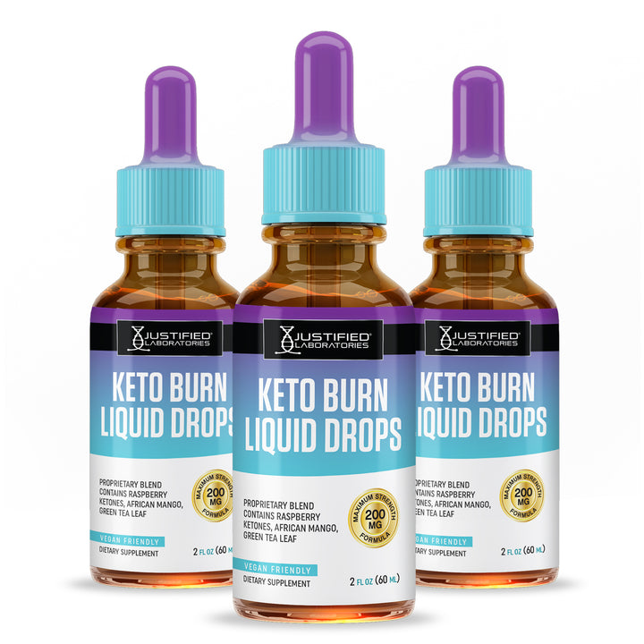 Keto Burn Drops 2 FL OZ 3 Bottles