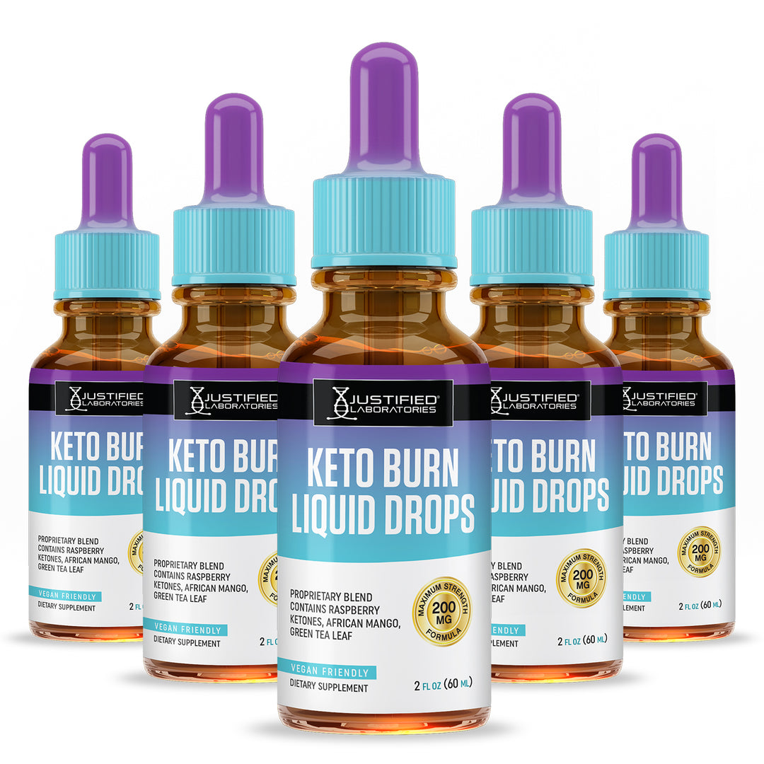 Keto Burn Drops 2 FL OZ 5 Bottles