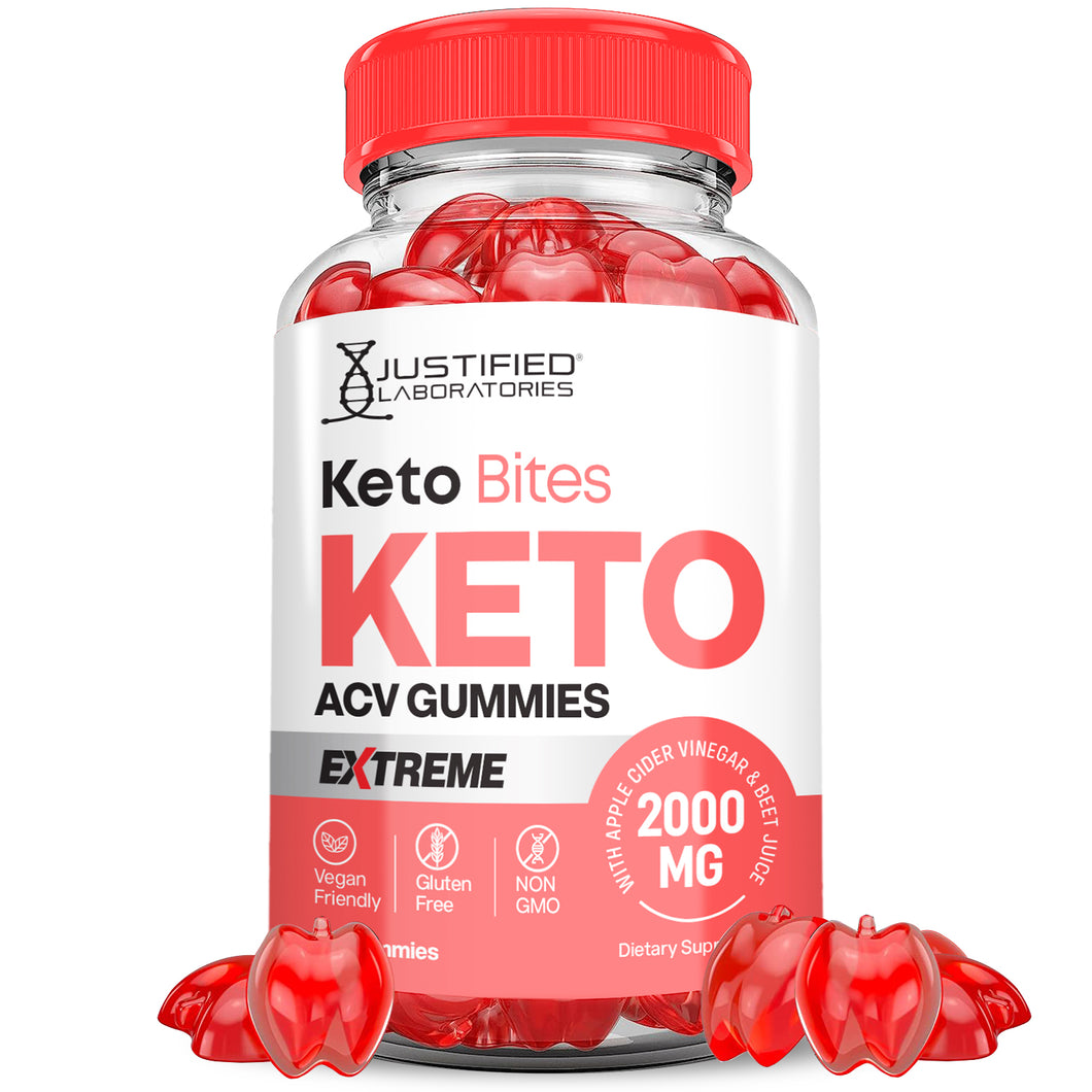 1 bottle of 2 x Stronger Keto Bites Keto ACV Gummies Extreme 2000mg