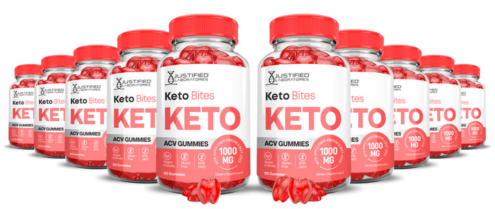 10 bottles Keto Bites Keto ACV Gummies 1000MG