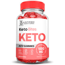 Afbeelding in Gallery-weergave laden, front facing of the bottle of Keto Bites Keto ACV Gummies 1000MG