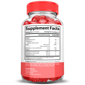 supplement facts of Keto Bites Keto ACV Gummies 1000MG