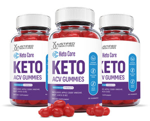3 bottles of Keto Core ACV Gummies 1000MG 