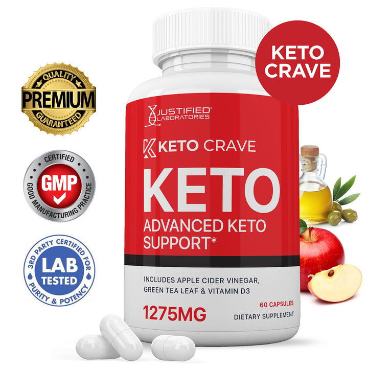 Keto Crave Keto ACV Pills 1275MG