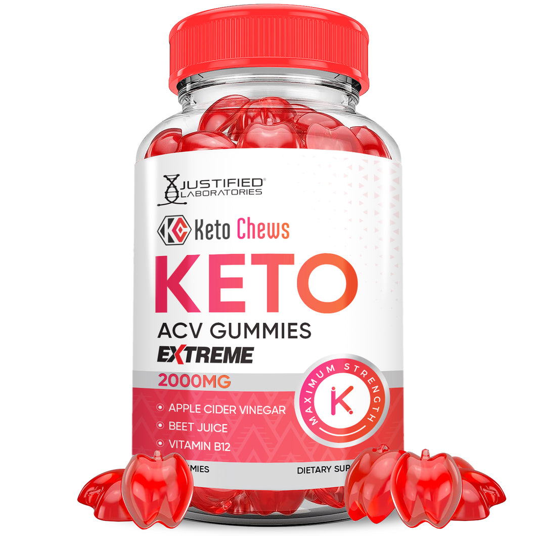 1 bottle of 2 x Stronger Keto Chews ACV Gummies Extreme 2000mg