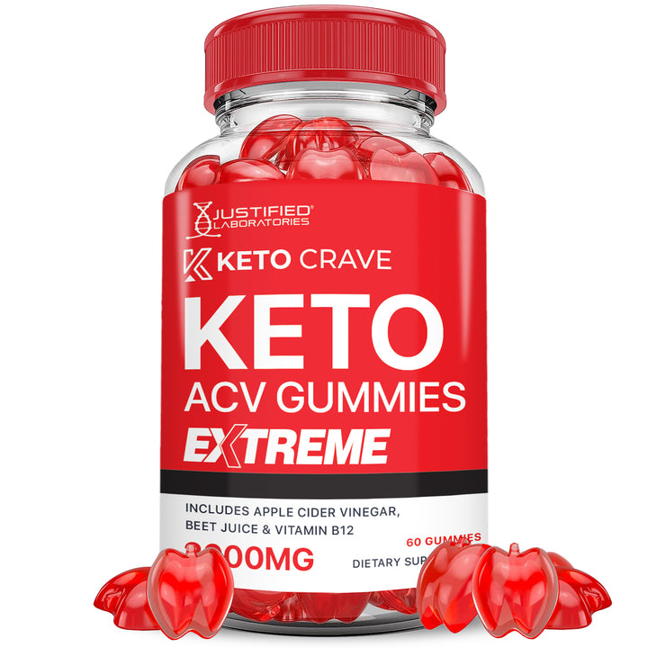 Front of Keto Crave Keto ACV Gummies Extreme 2000mg