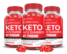 Cargar imagen en el visor de la Galería, 2 x Stronger Keto Crave Keto ACV Gummies Extreme 2000mg