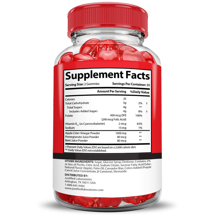 Supplement  Facts of Keto Crave Keto ACV Gummies 1000MG