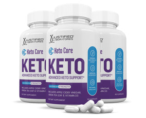 3 bottles of Keto Core ACV Pills 1275MG