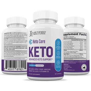 All sides of Keto Core Pills