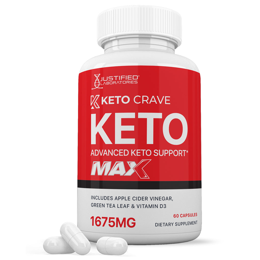 Keto Crave Keto ACV Max Pills 1675MG
