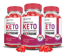 Cargar imagen en el visor de la Galería, 2 x Stronger Keto Drops Keto ACV Gummies Extreme 2000mg
