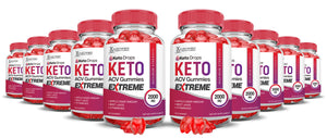 2 x Stronger Keto Drops Keto ACV Gummies Extreme 2000mg