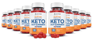 10 bottles of 2 x Stronger Keto For Health ACV Gummies Extreme 2000mg