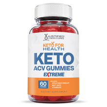 Cargar imagen en el visor de la Galería, Front facing image of 2 x Stronger Keto For Health ACV Gummies Extreme 2000mg