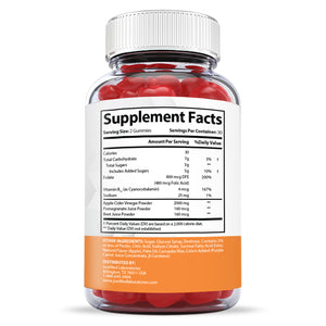 Supplement Facts of 2 x Stronger Keto For Health ACV Gummies Extreme 2000mg