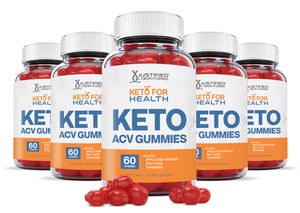 5 bottles of Keto For Health ACV Gummies 1000MG