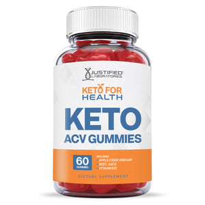 Front facing image of  Keto For Health ACV Gummies 1000MG