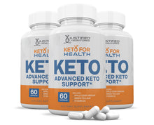 Cargar imagen en el visor de la Galería, 3 bottles of Keto For Health ACV Pills 1275MG