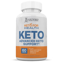 Cargar imagen en el visor de la Galería, Front facing image of  Keto For Health ACV Pills 1275MG