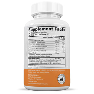 Supplement  Facts of Keto For Health ACV Pills 1275MG