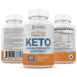 All sides of Keto For Health ACV Pills 1275MG
