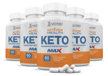 Cargar imagen en el visor de la Galería, 5 bottles of Keto For Health ACV Max Pills 1675MG 