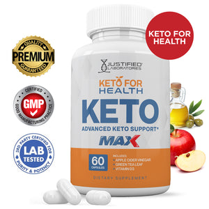 Keto For Health ACV Max Pills 1675MG