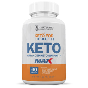 Front facing image of  Keto For Health ACV Max Pills 1675MG
