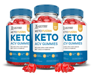 3 bottles Keto Fusion Keto ACV Gummies 1000MG