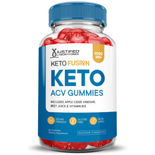 Load image into Gallery viewer, Front of  Keto Fusion Keto ACV Gummies 1000MG