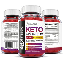 Cargar imagen en el visor de la Galería, all sides of the bottle of KetoFitastic Keto Gummies