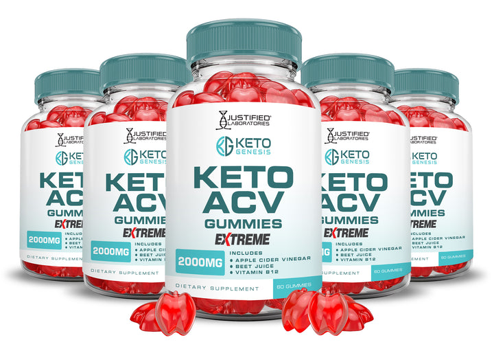 2 x Stronger Keto Genesis Keto ACV Gummies Extreme 2000mg