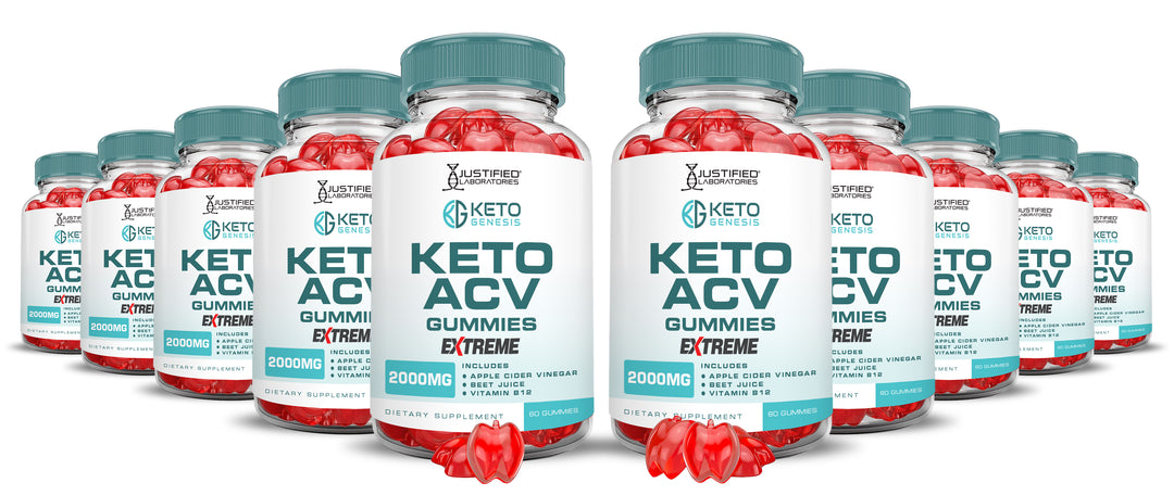 2 x Stronger Keto Genesis Keto ACV Gummies Extreme 2000mg