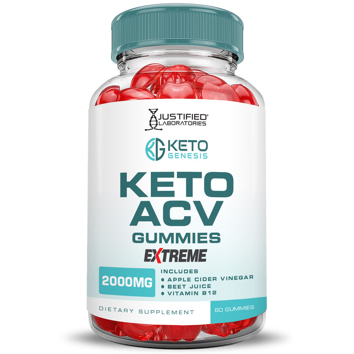 2 x Stronger Keto Genesis Keto ACV Gummies Extreme 2000mg