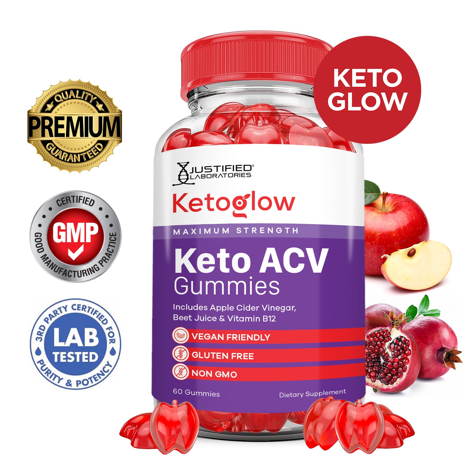 Keto Glow Keto ACV Gummies 1000MG