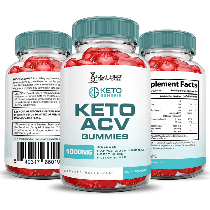 Keto Genesis Keto ACV Gummies 1000MG
