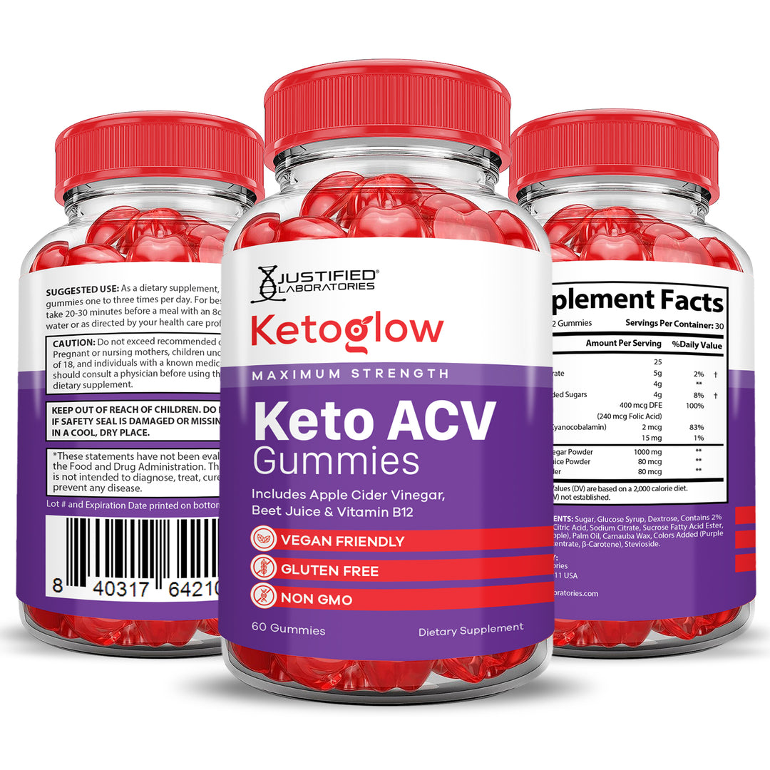 Keto Glow Keto ACV Gummies 1000MG
