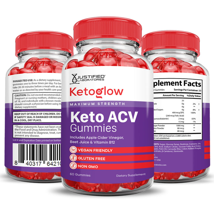 Keto Glow Keto ACV Gummies 1000MG
