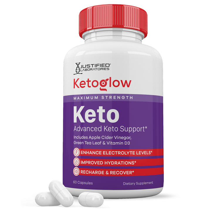 1 Bottle Keto Glow Keto ACV Pills 1275MG